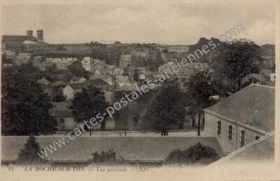 Carte postale ancienne Vue générale — La Roche-sur-Yon (Vendée)