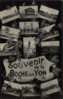 Carte postale ancienne Souvenir — La Roche-sur-Yon (Vendée)