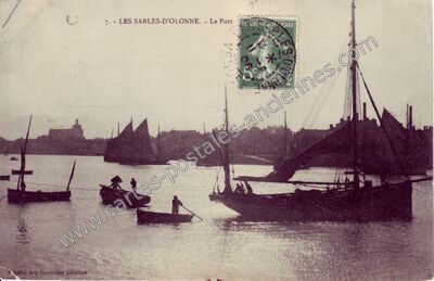 Carte postale ancienne Le Port — Les Sables-d'Olonne (Vendée)