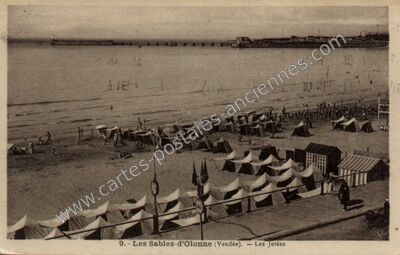 Carte postale ancienne Les Jetées — Les Sables-d'Olonne (Vendée)