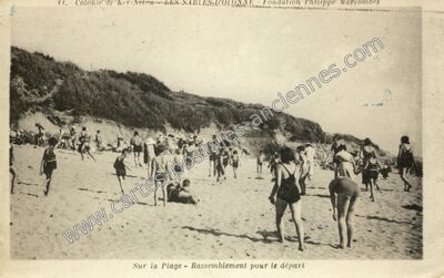 Carte postale ancienne Colonie de Ker-Netra - Fondation Philippe Marcombes — Les Sables-d'Olonne (Vendée)