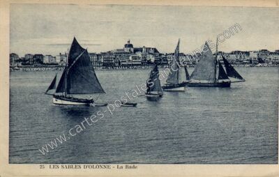 Carte postale ancienne La Rade — Les Sables-d'Olonne (Vendée)