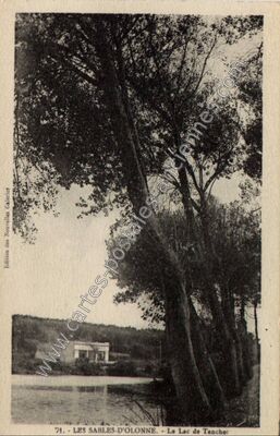 Carte postale ancienne Le Lac de Tanche — Les Sables-d'Olonne (Vendée)