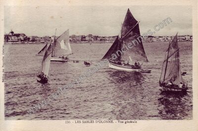 Carte postale ancienne Vue générale — Les Sables-d'Olonne (Vendée)