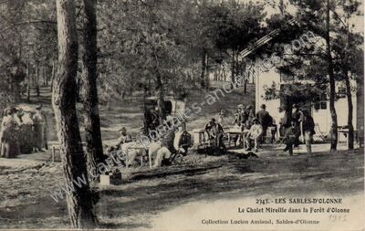 Carte postale ancienne Le Chalet Mireille dans la Forêt d'Olonne — Les Sables-d'Olonne (Vendée)