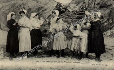 Carte postale ancienne La Danse — Les Sables-d'Olonne (Vendée)