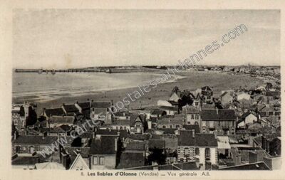 Carte postale ancienne Vue générale — Les Sables-d'Olonne (Vendée)
