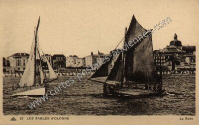 Carte postale ancienne La Rade — Les Sables-d'Olonne (Vendée)