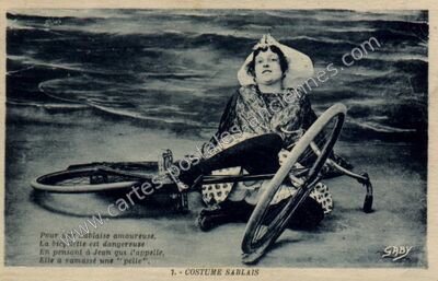 Carte postale ancienne Costume Sablais — Les Sables-d'Olonne (Vendée)