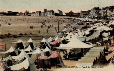 Carte postale ancienne Vue de la Plage — Les Sables-d'Olonne (Vendée)