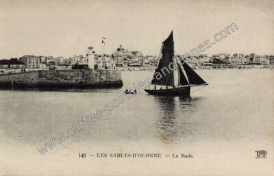 Carte postale ancienne La Rade — Les Sables-d'Olonne (Vendée)