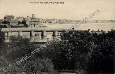 Carte postale ancienne Panorama — Les Sables-d'Olonne (Vendée)