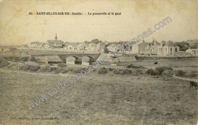 Carte postale ancienne St Gilles sur Vie — Saint-Gilles-Croix-de-Vie (Vendée)