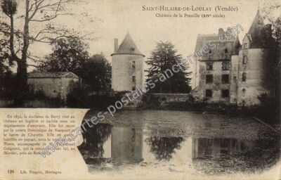 Carte postale ancienne Château de la Preuille — Saint-Hilaire-de-Loulay (Vendée)