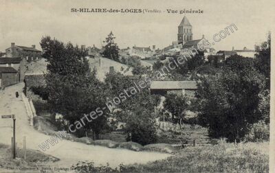 Carte postale ancienne Vue générale — Saint-Hilaire-des-Loges (Vendée)