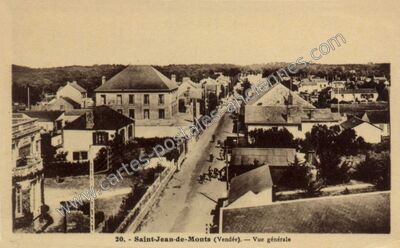 Carte postale ancienne Vue générale — Saint-Jean-de-Monts (Vendée)