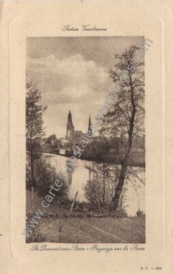 Carte postale ancienne Suisse Vendéenne — Saint-Laurent-sur-Sèvre (Vendée)