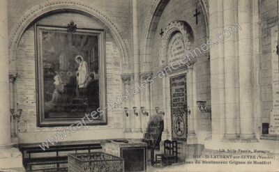 Carte postale ancienne Tombeau du Bienheureux Grignon de Montfort — Saint-Laurent-sur-Sèvre (Vendée)