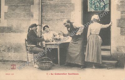 Carte postale ancienne Le Cabaretier Facetieux — Non Localisée (Vendée)