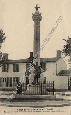 Carte postale ancienne St Michel en l'Herm — Saint Michel en L (Vendée)