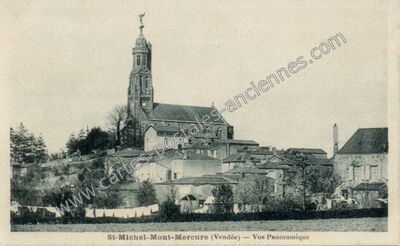 Carte postale ancienne Vue Panoramique — Saint-Michel-Mont-Mercure (Vendée)