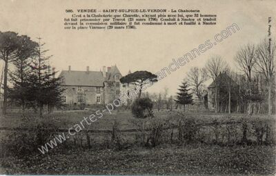 Carte postale ancienne La Chaboterie — Saint-Sulpice-le-Verdon (Vendée)