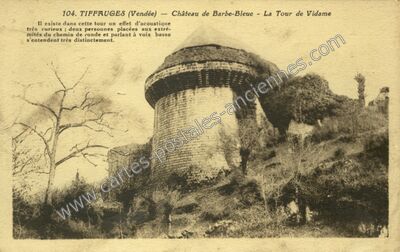 Carte postale ancienne Tiffauges Cha — Tiffauges (Vendée)