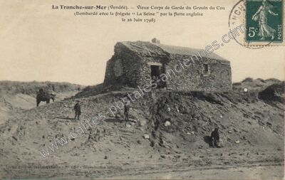 Carte postale ancienne Vieux Corps de Garde du Grouin du Cou — La Tranche-sur-Mer (Vendée)