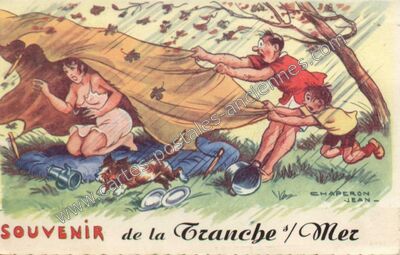 Carte postale ancienne Souvenir de la Tranche — La Tranche-sur-Mer (Vendée)