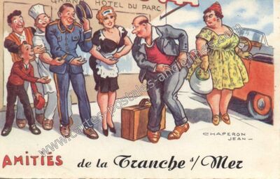 Carte postale ancienne Amities de la Tranche s/ Mer — La Tranche-sur-Mer (Vendée)