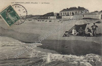 Carte postale ancienne Le Casino — La Tranche-sur-Mer (Vendée)