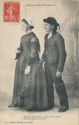 Carte postale ancienne Marais Vendeens — Non Localisée (Vendée)