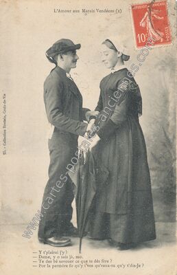 Carte postale ancienne Marais Vendeens — Non Localisée (Vendée)