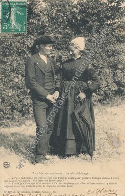 Carte postale ancienne Marais Vendeens — Non Localisée (Vendée)