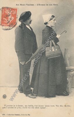 Carte postale ancienne Marais Vendeens — Non Localisée (Vendée)