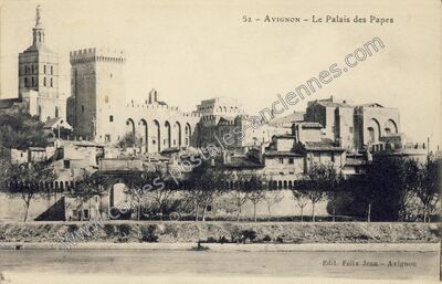 Carte postale ancienne Le Palais des Papes — Avignon (Vaucluse)