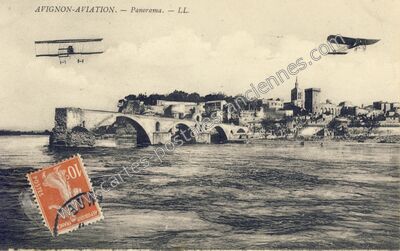 Carte postale ancienne Panorama — Avignon (Vaucluse)