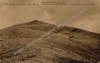 Carte postale ancienne Mont Ventoux — Beaumont-du-Ventoux (Vaucluse)