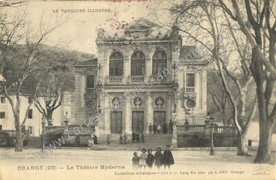 Carte postale ancienne Le Théâtre Moderne — Orange (Vaucluse)