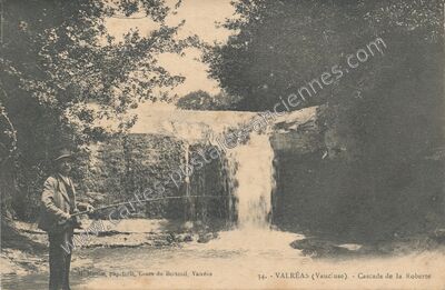 Carte postale ancienne Cascade de la Roberte — Valréas (Vaucluse)