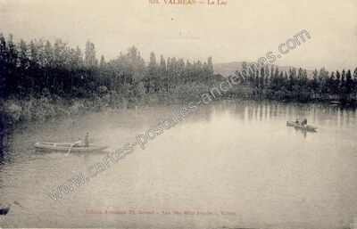 Carte postale ancienne Le Lac — Valréas (Vaucluse)