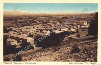 Carte postale ancienne Vue Générale — Vedène (Vaucluse)