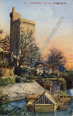 Carte postale ancienne La Tour Philippe-le-Bel — Avignon (Vaucluse)