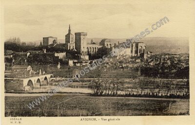 Carte postale ancienne Vue générale — Avignon (Vaucluse)