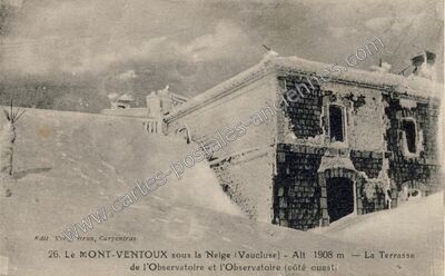 Carte postale ancienne Mont Ventoux — Beaumont-du-Ventoux (Vaucluse)
