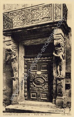 Carte postale ancienne Porte des Marins — Carpentras (Vaucluse)