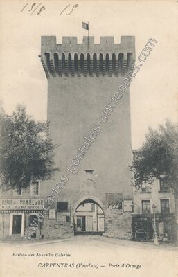 Carte postale ancienne Porte d'Orange — Carpentras (Vaucluse)