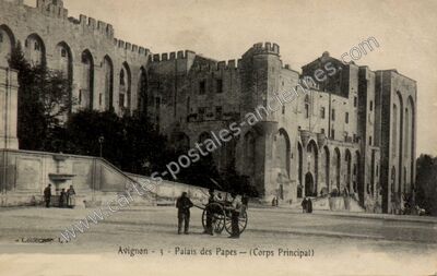 Carte postale ancienne Palais des Papes - (Corps Principal) — Avignon (Vaucluse)
