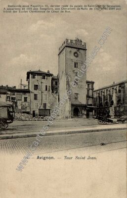 Carte postale ancienne Tour Saint Jean — Avignon (Vaucluse)