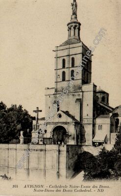 Carte postale ancienne Cathédrale Notre-Dame des Doms — Avignon (Vaucluse)